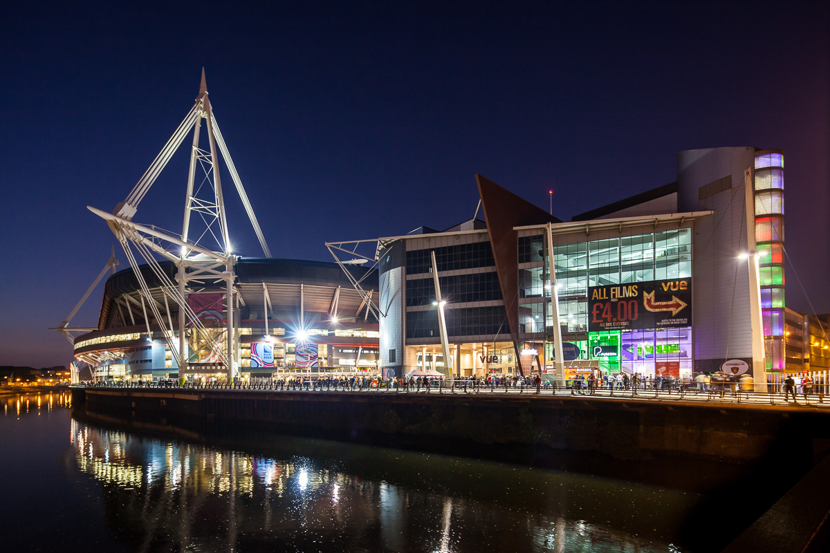 Stadium Plaza Cardiff - Evening